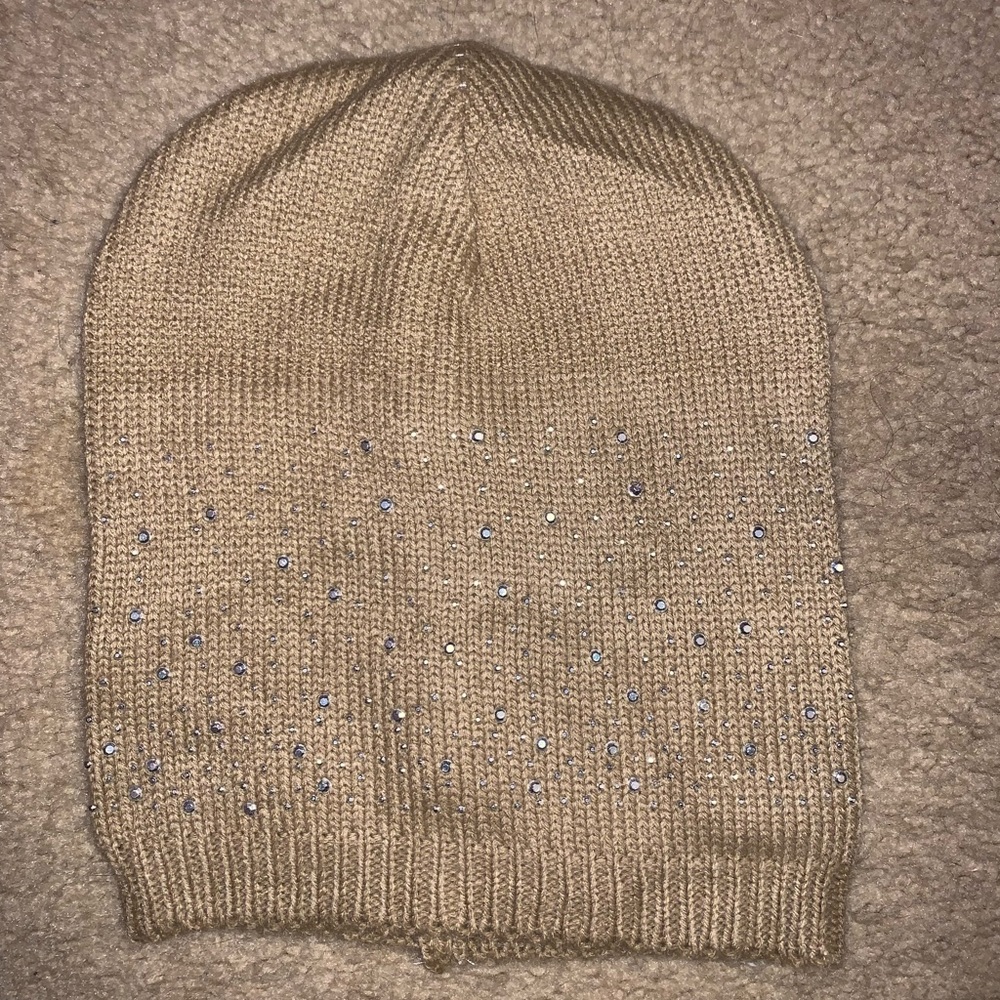 Tan Sparkle Beanie